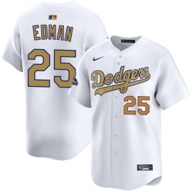 Tommy Edman Los Angeles Dodgers Home 2025 Gold Collection Limited Jersey