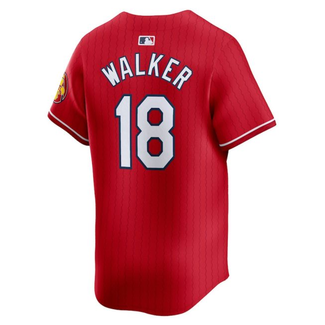 Jordan Walker 18 St. Louis Cardinals 2024 City Connect Limited Men Jersey - Red - Image 3