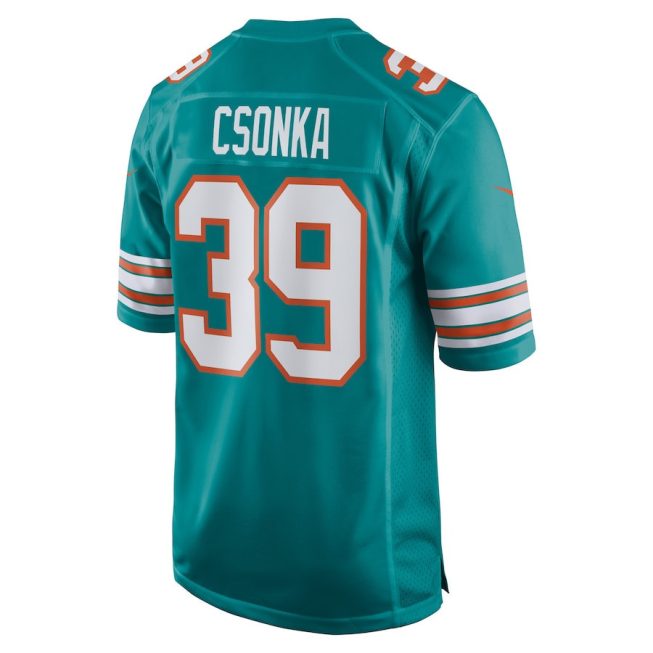 Larry Csonka 39 Miami Dolphins Men Retired Jersey - Aqua - Image 3