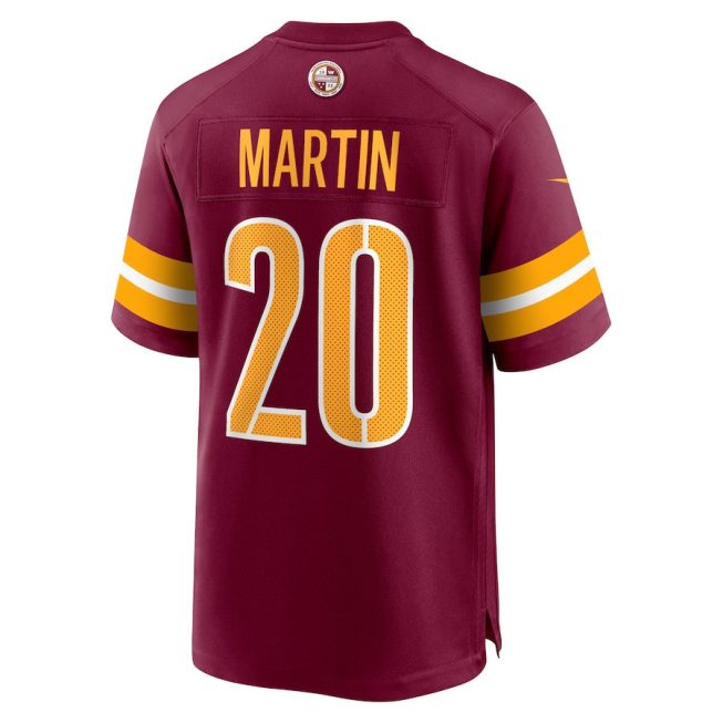Jartavius Martin 20 Washington Commanders Men Game Jersey - Burgundy - Image 3