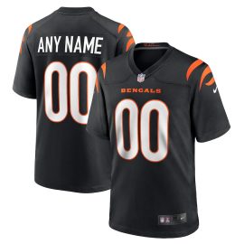 Cincinnati Bengals Custom YOUTH Game Jersey - Black