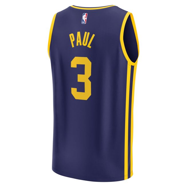 Chris Paul Golden State Warriors Fanatics Youth Fast Break Player Jersey - Statement Edition - Navy - Image 3
