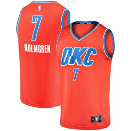 Chet Holmgren Oklahoma City Thunder Fanatics Youth Fast Break Replica Player Jersey - Statement Edition - Orange