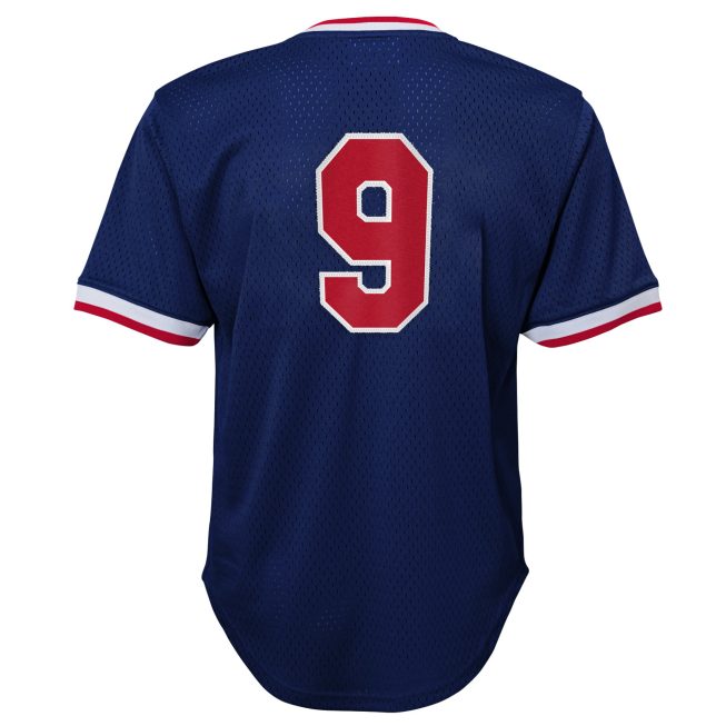 Ted Williams Boston Red Sox Mitchell & Ness Youth Cooperstown Collection Mesh Batting Practice Jersey - Navy - Image 3