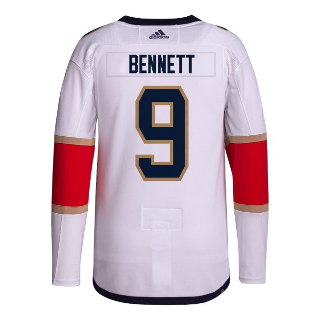 Sam Bennett 9 Florida Panthers 2024 STANLEY CUP Final Away Breakaway Jersey - Men, White - Image 3