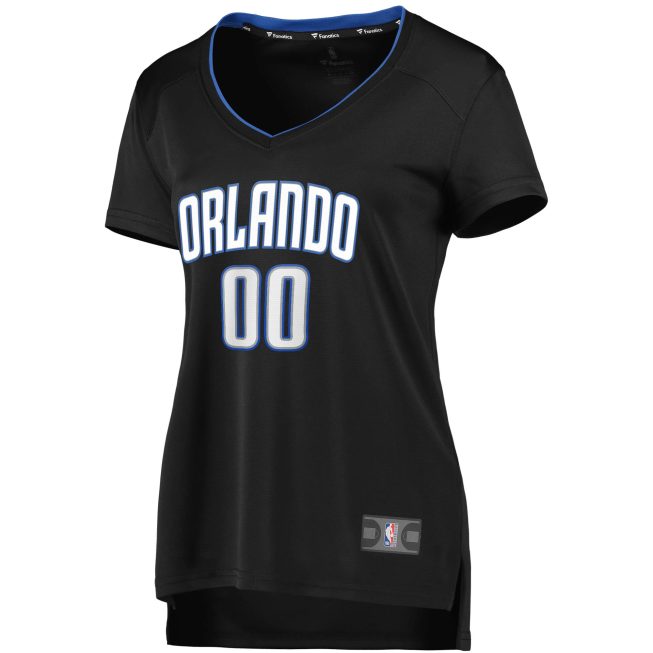 Orlando Magic Fanatics Women's Fast Break Replica Custom Jersey Black - Icon Edition - Image 2