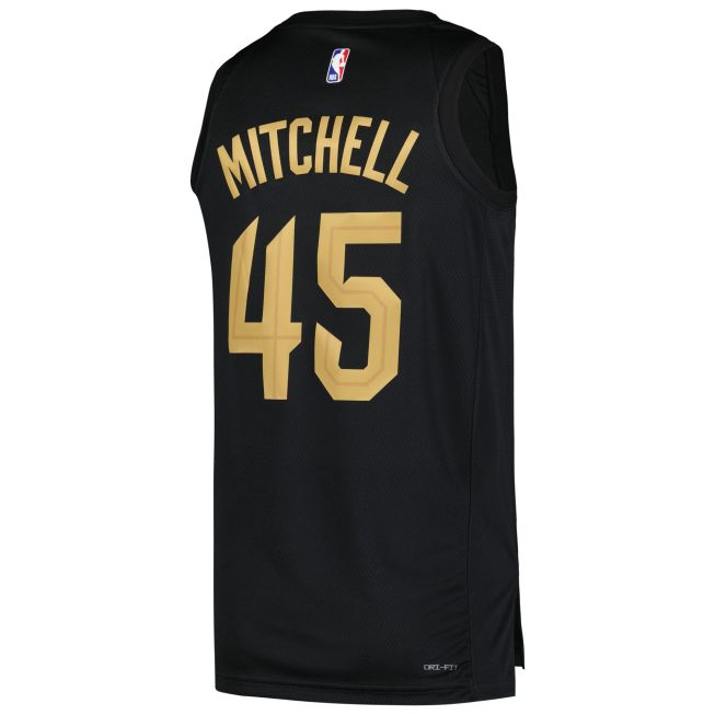 Donovan Mitchell Cleveland Cavaliers Jordan Brand Swingman Player Jersey - Statement Edition - Black - Image 3