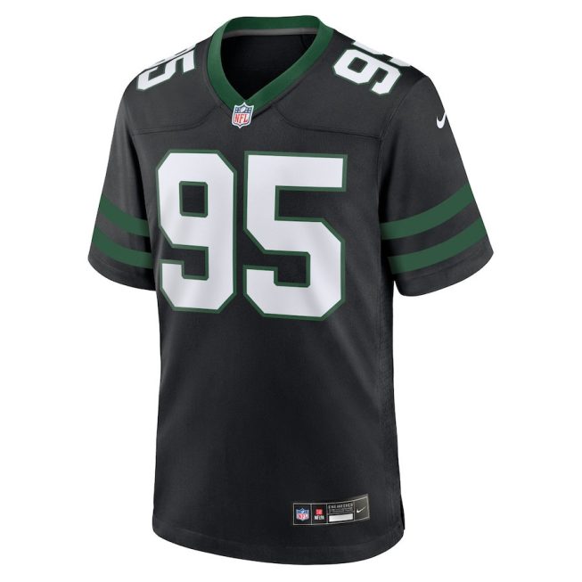Quinnen Williams 95 New York Jets Alternate Game Men Jersey - Legacy Black - Image 2