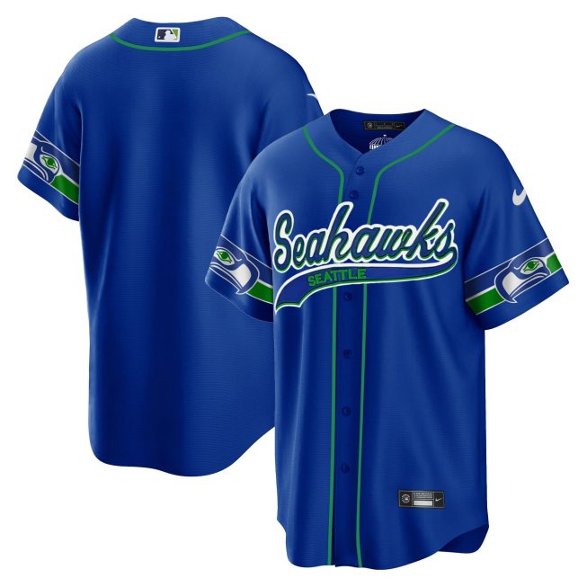 Seattle Seahawks Throwback Men Jersey - Royal
