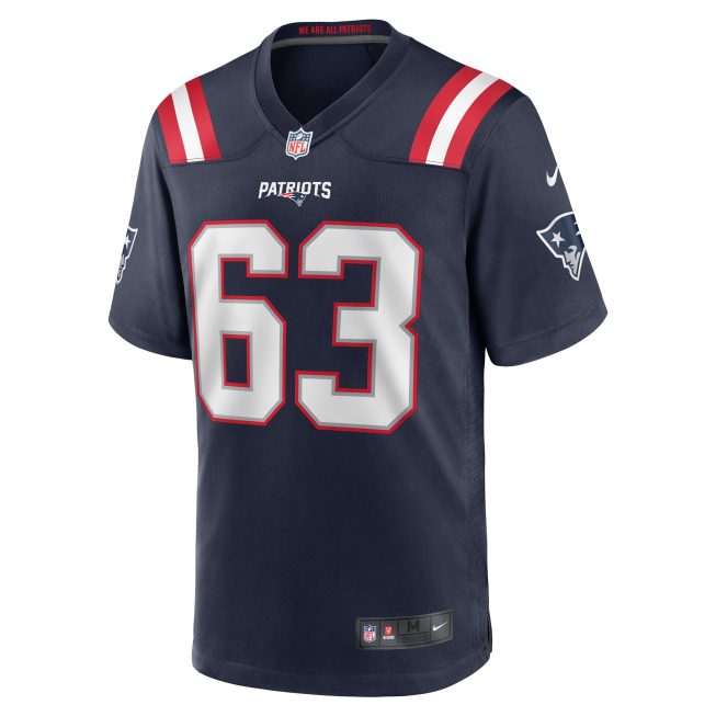 Chasen Hines New England Patriots Game Player Jersey - Navy - Image 2