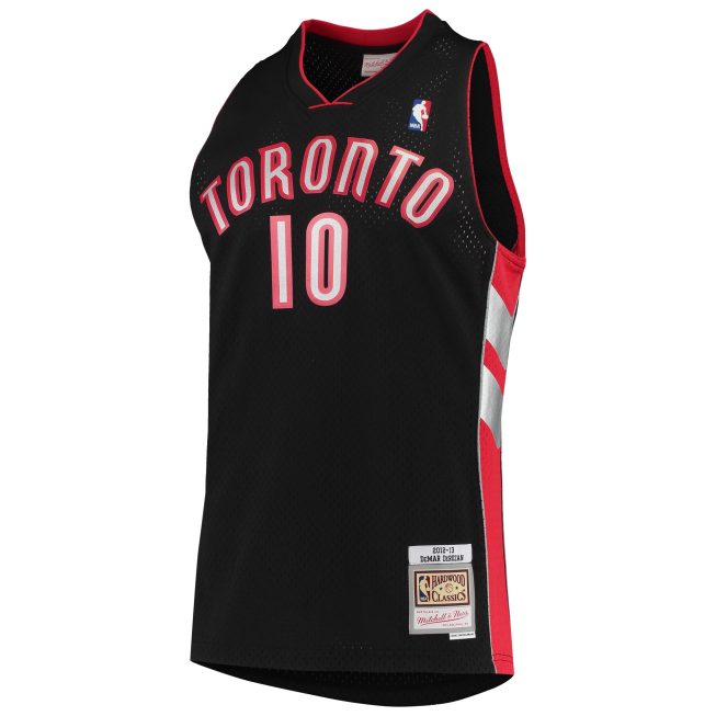 DeMar DeRozan Toronto Raptors Mitchell & Ness 2001/02 Hardwood Classics Swingman Jersey - Black - Image 2