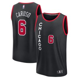 Alex Caruso Chicago Bulls Fanatics Fast Break Jersey - Black - City Edition
