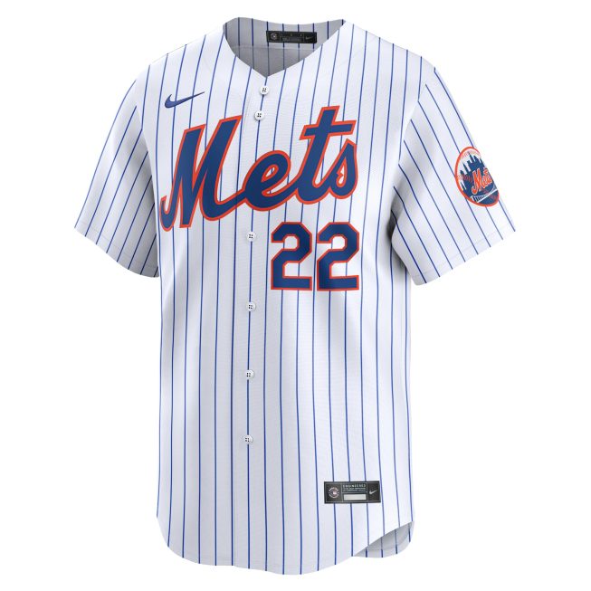 Brett Baty New York Mets Home Limited Player Jersey - White - Image 2