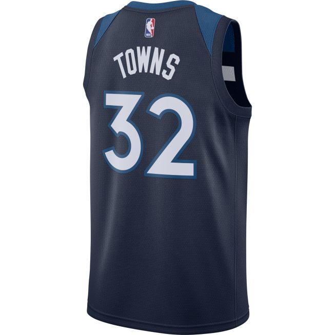 Karl-Anthony Towns Minnesota Timberwolves Swingman Jersey Navy - Icon Edition - Image 3