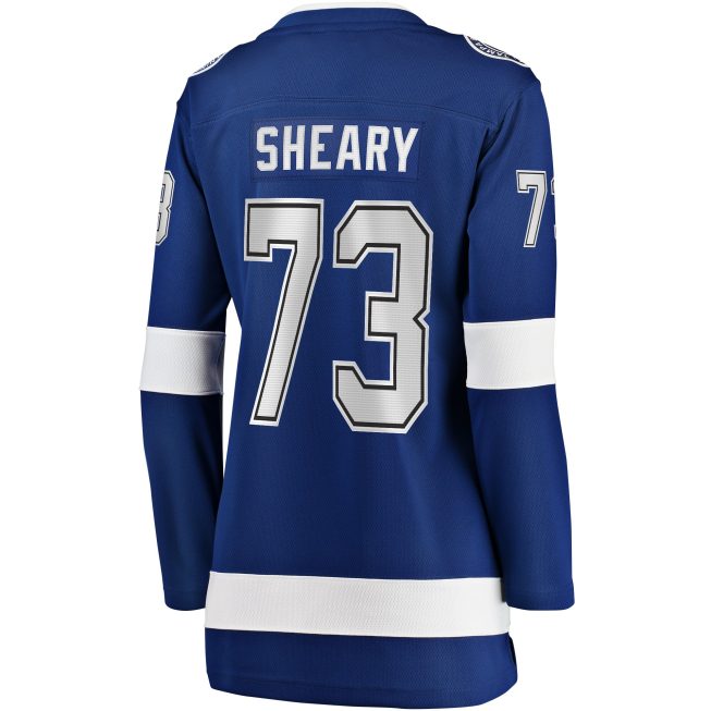 Conor Sheary Tampa Bay Lightning Fanatics Women's Home Breakaway Player Jersey - Blue - Image 3
