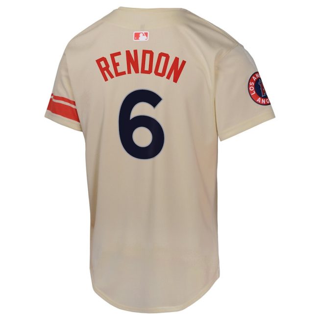 Anthony Rendon 6 Los Angeles Angels City Connect Limited YOUTH Jersey - Cream - Image 3