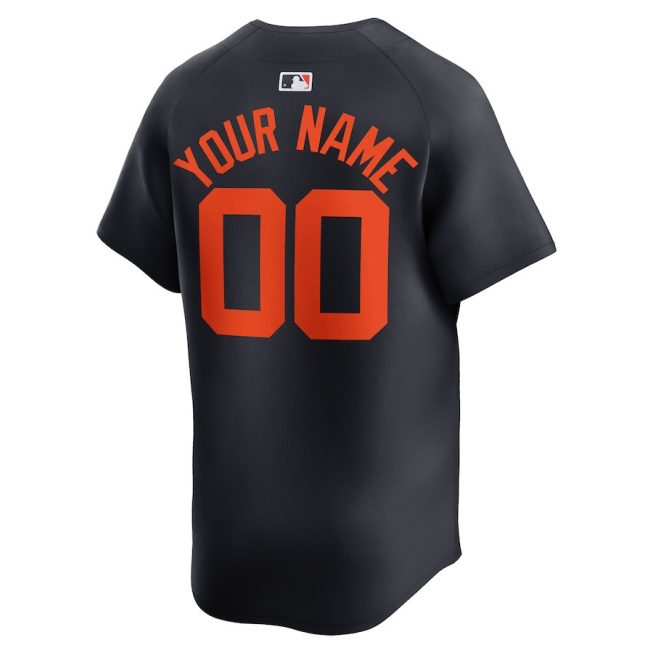 Detroit Tigers Alternate Limited Custom Men Jersey - Navy - Image 3