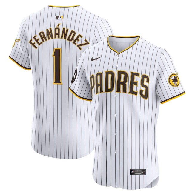 Tony Fernández 1 San Diego Padres Home Elite Men Jersey - White