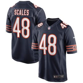 Patrick Scales 48 Chicago Bears Men Game Jersey - Navy