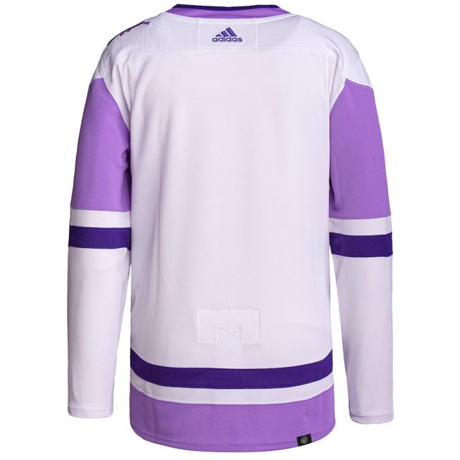 Colorado Avalanche Hockey Fights Cancer Primegreen Men Jersey - White/Purple - Image 3