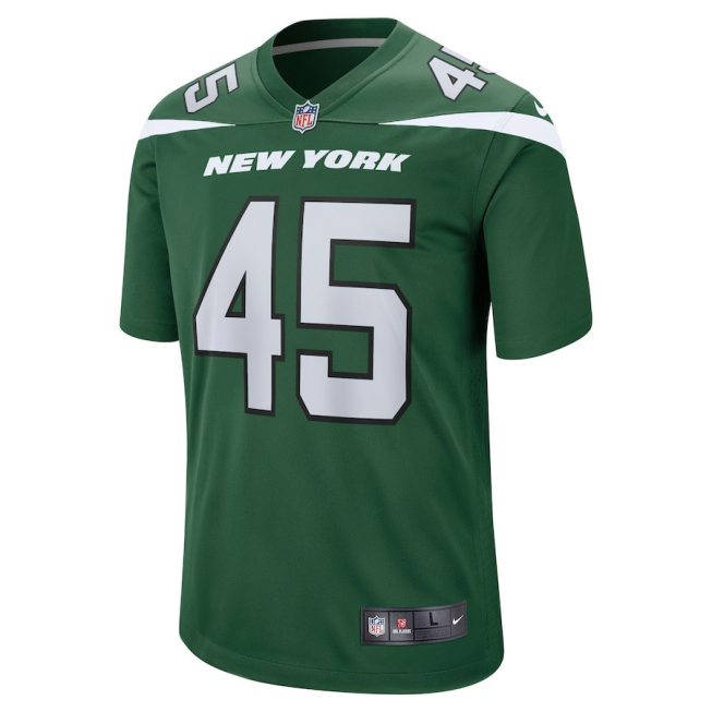 Hamsah Nasirildeen 45 New York Jets Men Game Jersey - Gotham Green - Image 2