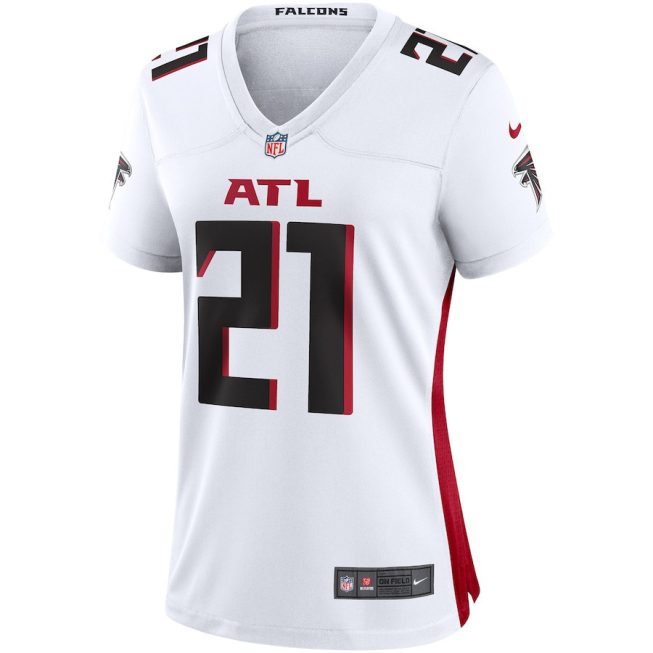 Todd Gurley II 21 Atlanta Falcons Women's Game Jersey - White - Image 2