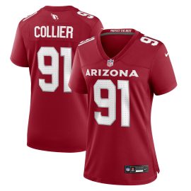 L.J. Collier Arizona Cardinals Women's Women's Team Color Jersey - Cardinal