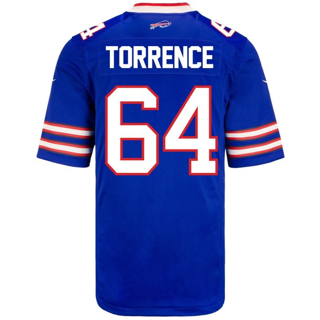 O'Cyrus Torrence 64 Buffalo Bills Men Home Game Jersey - Royal - Image 3