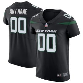 New York Jets Vapor Untouchable Elite Custom Jersey - Stealth Black