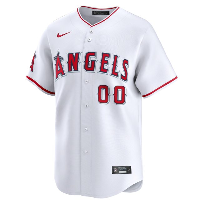 Los Angeles Angels Youth Home Limited Custom Jersey - White - Image 2
