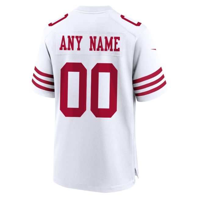 San Francisco 49ers Super Bowl LVIII Thanks For Memories Game Custom Men Jersey - White - Image 3