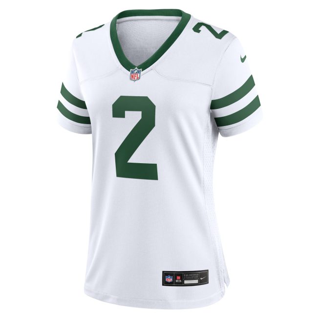 Zach Wilson New York Jets Women's Game Jersey - Legacy White - Image 2