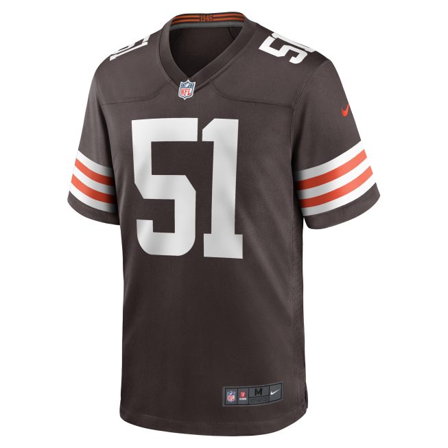 Jordan Kunaszyk Cleveland Browns Game Player Jersey - Brown - Image 2