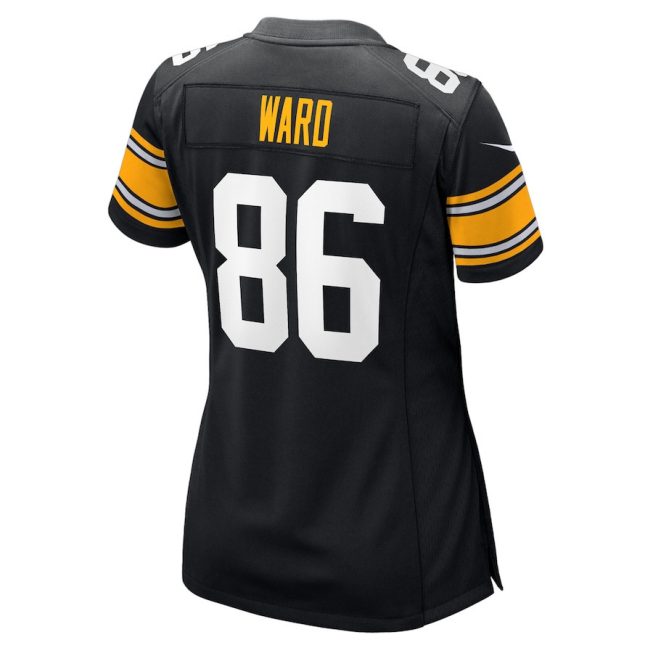 Hines Ward 86 Pittsburgh Steelers Women Retired Jersey - Black - Image 3