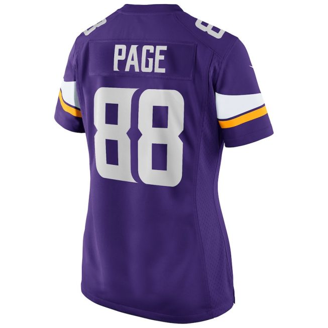 Alan Page 88 Minnesota Vikings Women Game Retired Jersey - Purple - Image 3