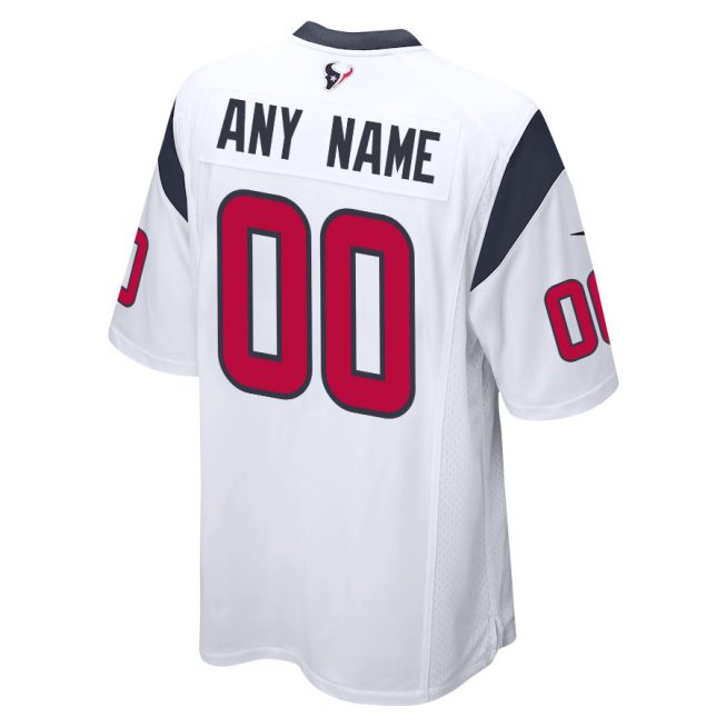 Houston Texans 2023 Playoffs Game Men Custom Jersey - White - Image 3