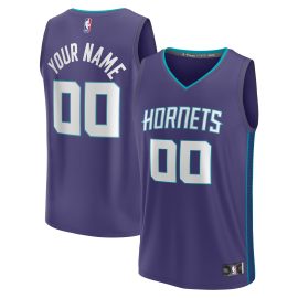 Charlotte Hornets Fanatics Youth Fast Break Replica Custom Jersey - Statement Edition - Purple