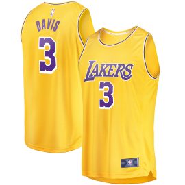 Anthony Davis Los Angeles Lakers Fanatics Youth Fast Break Player Jersey - Icon Edition - Gold