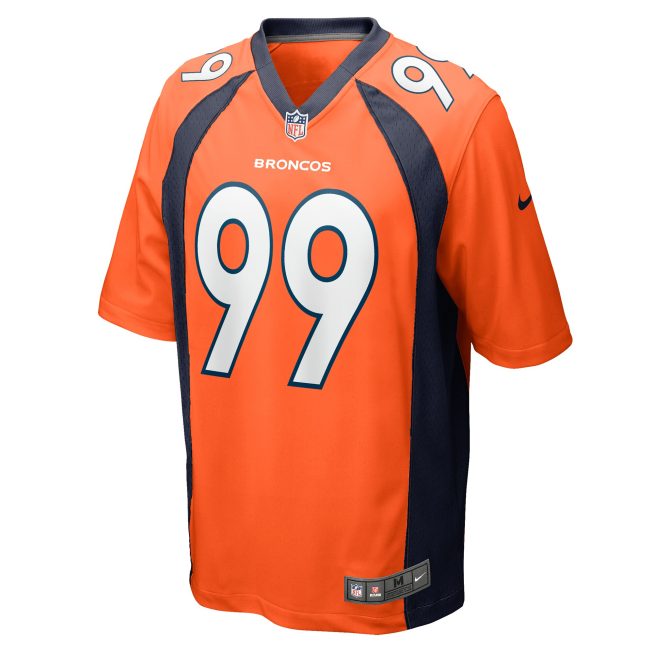 Zach Allen Denver Broncos Game Player Jersey - Orange - Image 2
