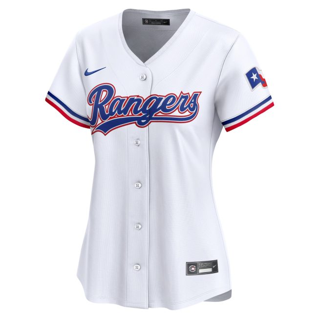 Texas Rangers Women's Home Limited Jersey - White - Image 2