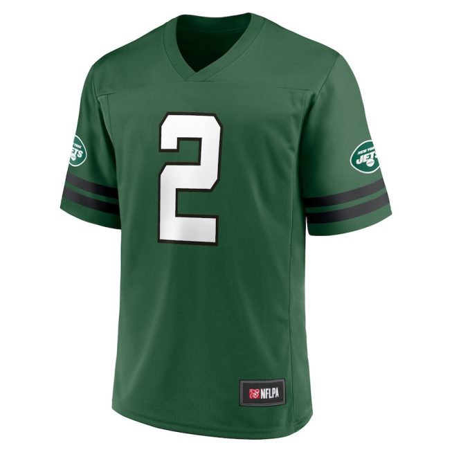 Zach Wilson 2 New York Jets Men Jersey - Green - Image 2