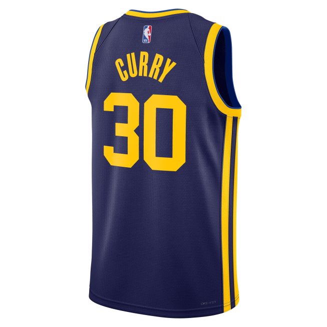 Stephen Curry Golden State Warriors Jordan Brand Unisex Swingman Jersey - Statement Edition - Navy - Image 3