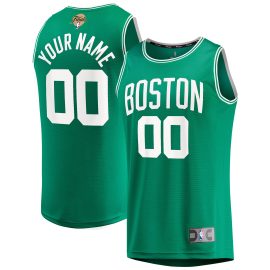 Boston Celtics Fanatics Youth 2024 Finals Custom Fast Break Jersey - Kelly Green - Icon Edition