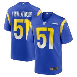 Zach VanValkenburg Los Angeles Rams Team Game Jersey - Royal