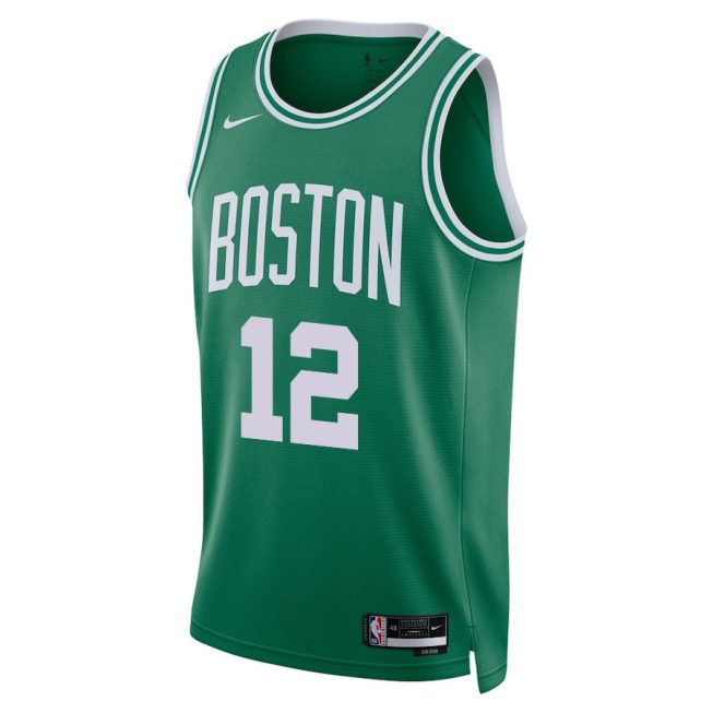 Oshae Brissett 12 Boston Celtics 2024 FINALS PATCH Icon Edition Jersey - Kelly Green - Image 3