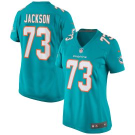 Austin Jackson Miami Dolphins Women's Game Jersey - Aqua