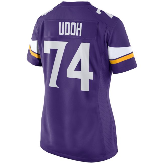 Oli Udoh 74 Minnesota Vikings Women Game Jersey - Purple - Image 3