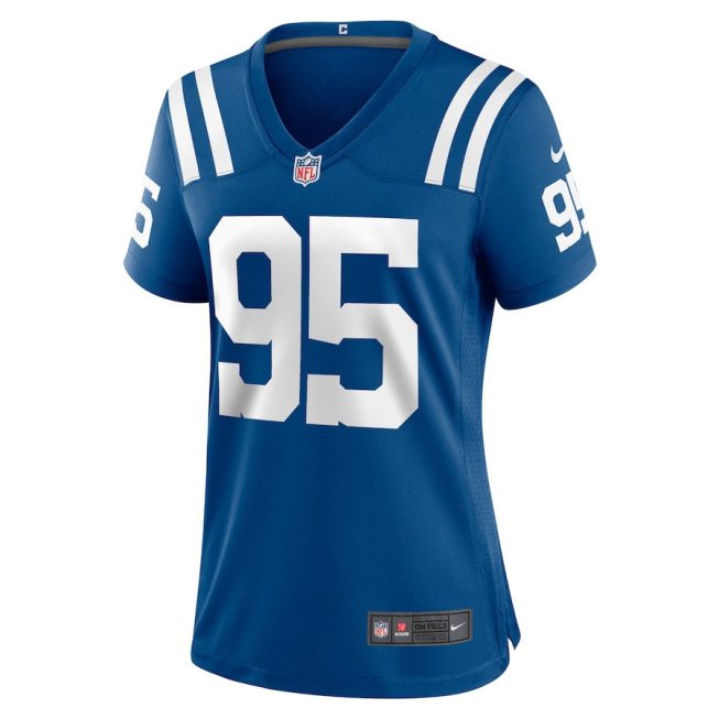 Adetomiwa Adebawore 95 Indianapolis Colts Women Team Game Jersey - Royal - Image 2