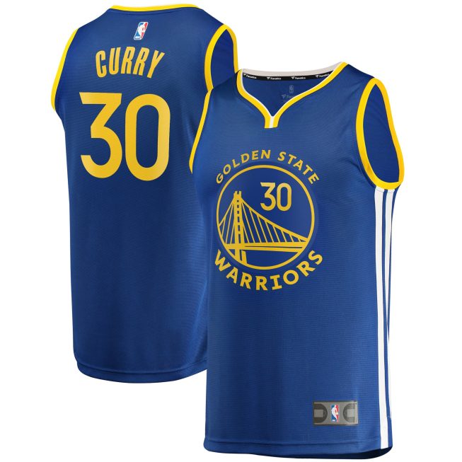 Stephen Curry Golden State Warriors Fanatics Youth 2022/23 Fast Break Replica Player Jersey - Icon Edition - Royal