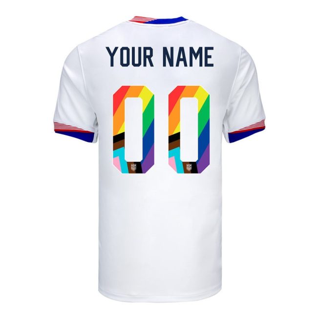 USMNT 2024 Pride-Themed Home Jersey Customized - Men - Image 2